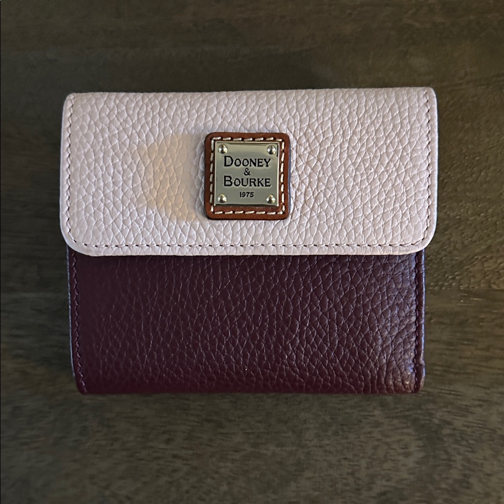Dooney & Bourke Blush/Bordeaux Wallet. Brand New with original box.